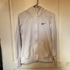 Therma fit white zip up Nike